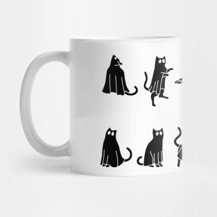 Cute Ghost Cat Funny Halloween Outfit Costumes Mug